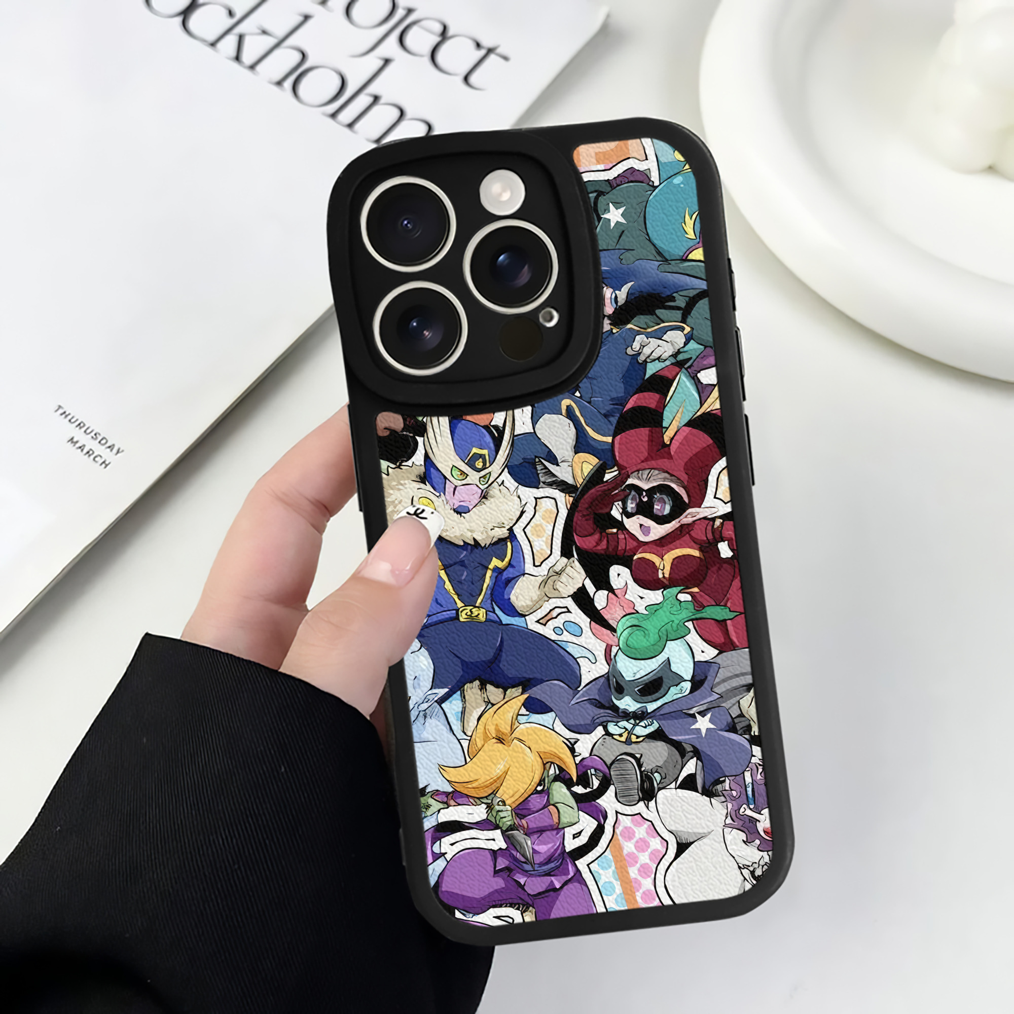 （画像用） 妖怪ウォッチ Yo-kai Watch 【iPhone 16シリーズ対応】シリコンスマホケース（レザー調） 材質：シリコン